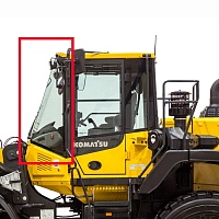 Стекло кабины боковое переднее Komatsu WA380/WA400/WA430